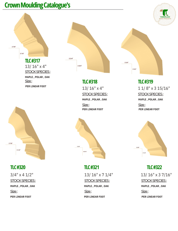 Crown Moulding Catalogue's Timberlake Wood Products